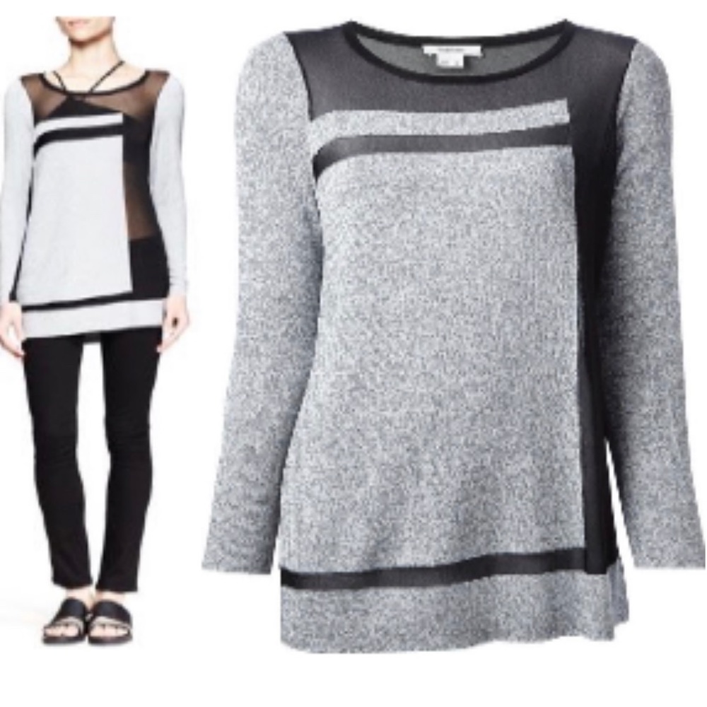 Helmut Lang Top viscose sweater, with mesh detailing. Excellent condition